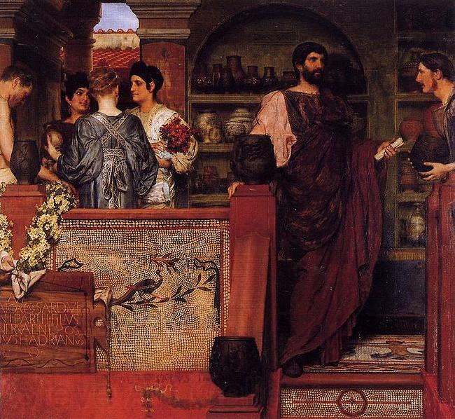 Laura Theresa Alma-Tadema Hadrian Visiting a Romano France oil painting art